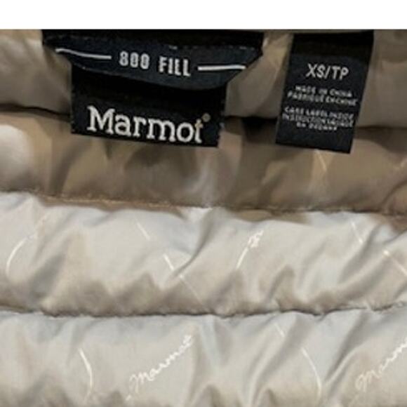 MARMOT Grey Gray 800 Fill Down Puffer Vest Lightweight Quilted Women's Size XS - Picture 5 of 13